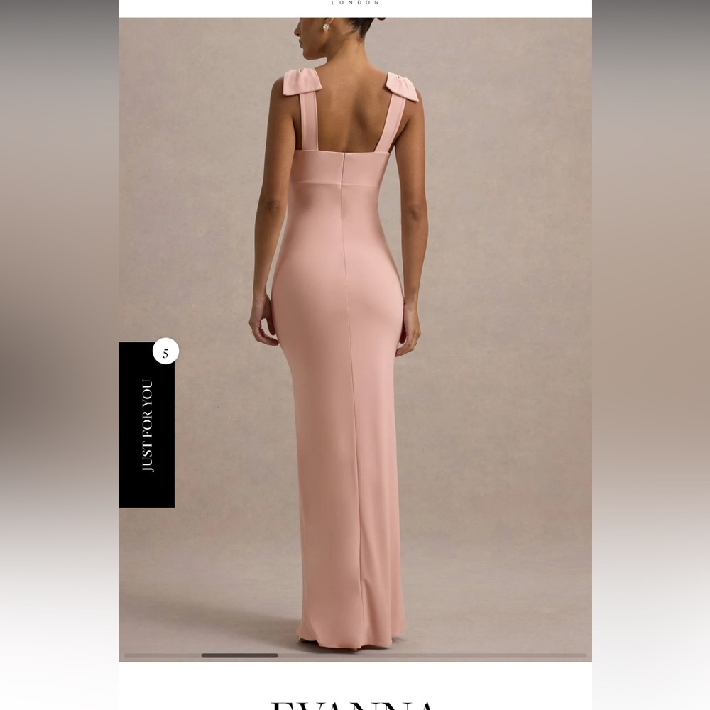 Club L London Pink Off-Shoulder Gown - Picture 2 of 2